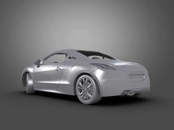 maya car peugeot - Peugeot RCZ (2011) by Swan3DStudios